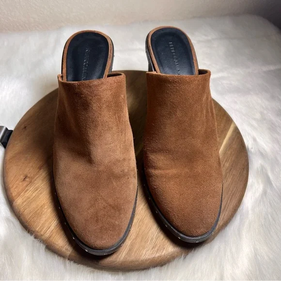 Rebecca Minkoff Brown Leather Galyn Mule Heels Size 9 - Picture 2 of 8